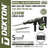  [TẶNG VOUCHER GIẢM GIÁ] Máy đục bê tông Dekton DK - DH0810XPRO 