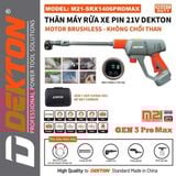  Máy rửa xe pin Dekton M21-SRX1406PROMAX 