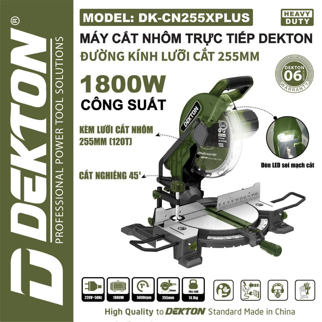  (LIÊN HỆ) Máy cắt nhôm DEKTON DK - CN255XPLUS 