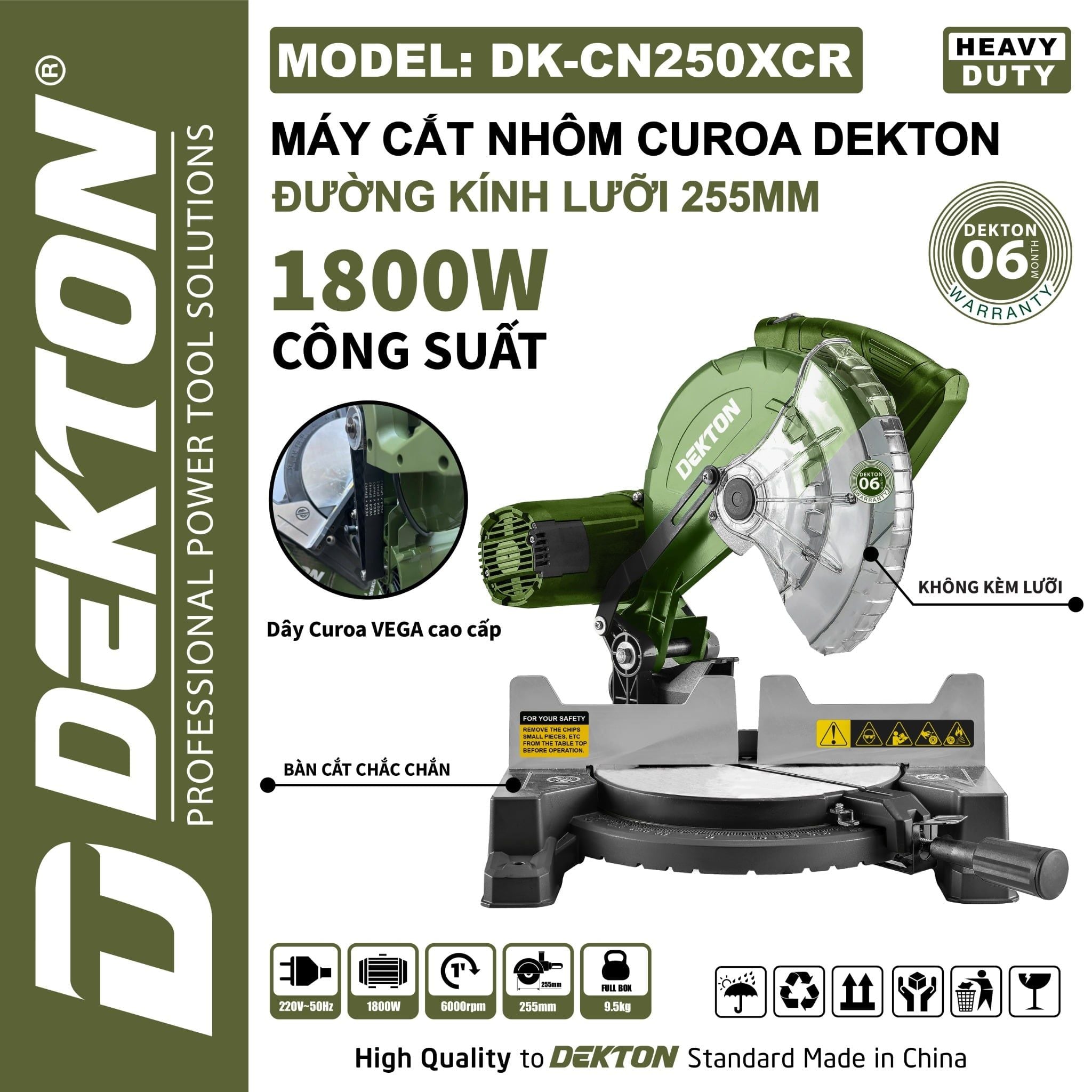  Máy Cắt Nhôm Curoa Dekton DK - CN250XCR 