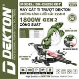  (KM 300K) Máy Cắt Ti Trượt Dekton DK - CN256XBT (Gen 2) 