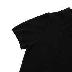 POLO KNIT TEE / BLACK