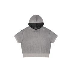 HOODED KNIT TEE / FOG