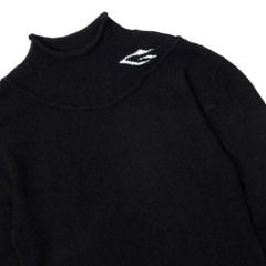 KNIT TURTLENECK SWEATER / BLACK