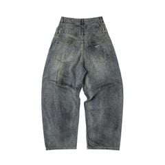 DOUBLE-WAISTED BAGGY JEANS / BLUEROCK
