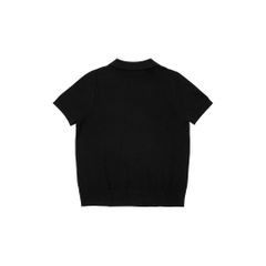 POLO KNIT TEE / BLACK