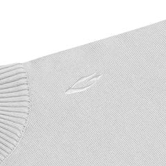 HALF-ZIP KNIT TEE / SMOKE