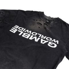 UPSIDE DOWN TEE / CHARCOAL