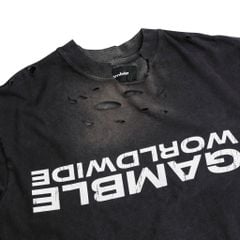 UPSIDE DOWN TEE / CHARCOAL