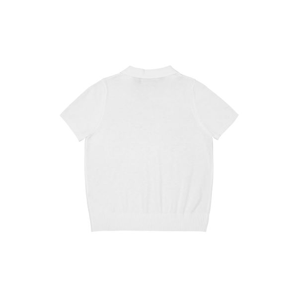  POLO KNIT TEE / WHITE 