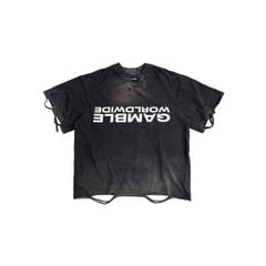 UPSIDE DOWN TEE / CHARCOAL