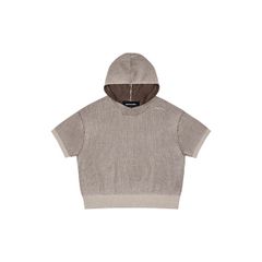HOODED KNIT TEE / DUNE