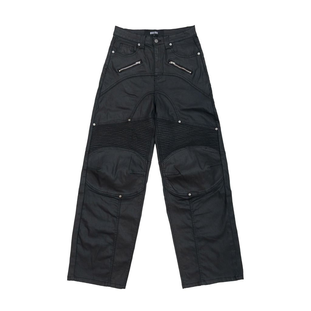 BIKER BAGGY PANTS / BLACK