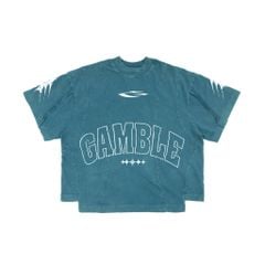 STITCHED TEE / TEAL