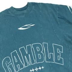 STITCHED TEE / TEAL