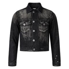 GRIME DENIM JACKET / GUNMETAL
