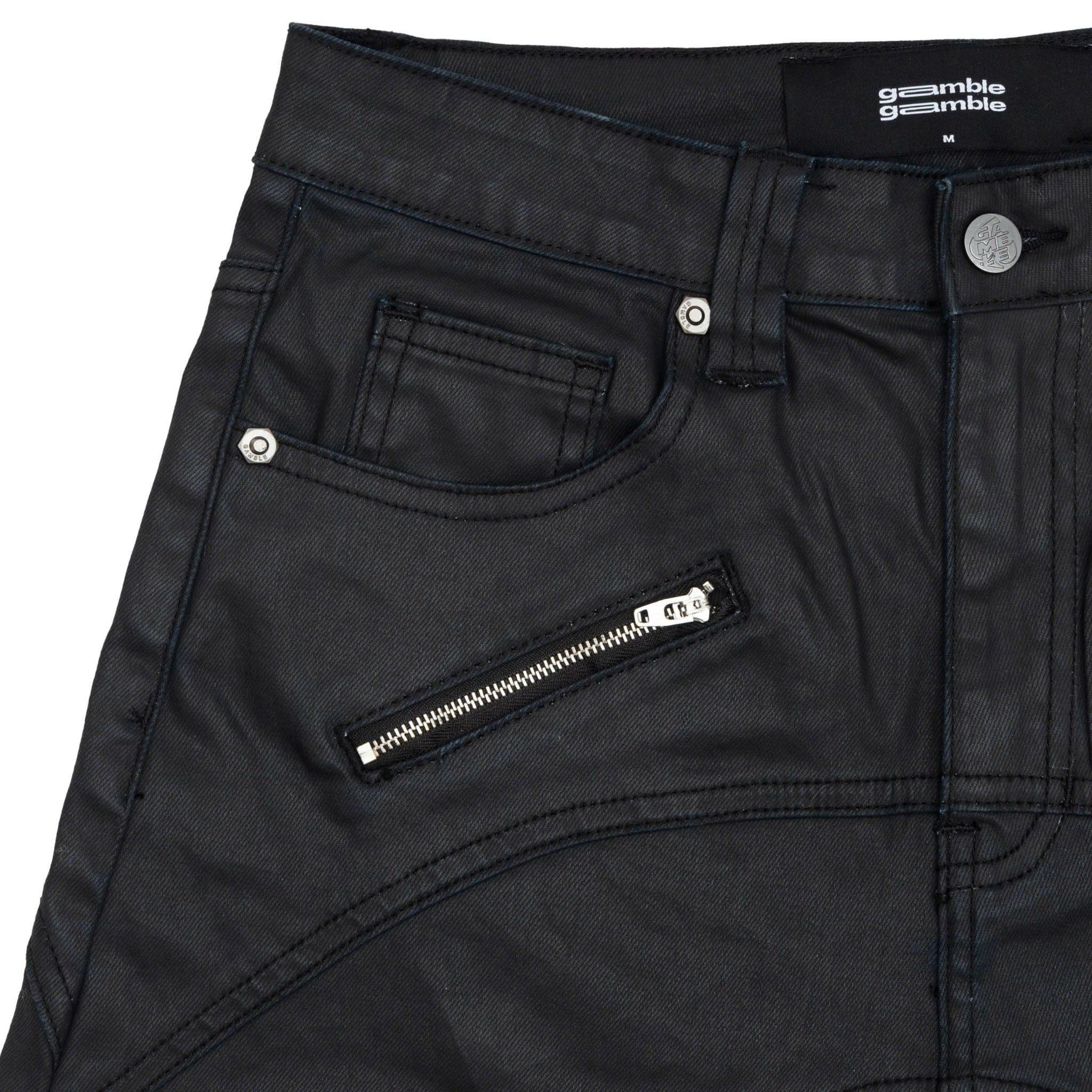 BIKER BAGGY PANTS / BLACK