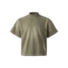 WASHED BOXY TEE / MOSSY