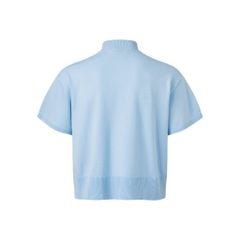 HALF-ZIP KNIT TEE / ICY