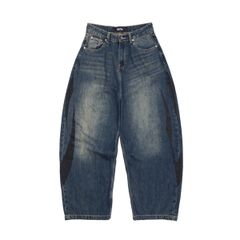 LOGO BAGGY PANTS / INDIGO