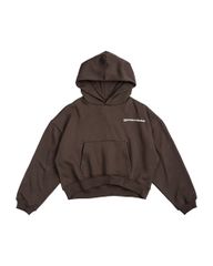 LOGO BOXY HOODIE / MOCHA