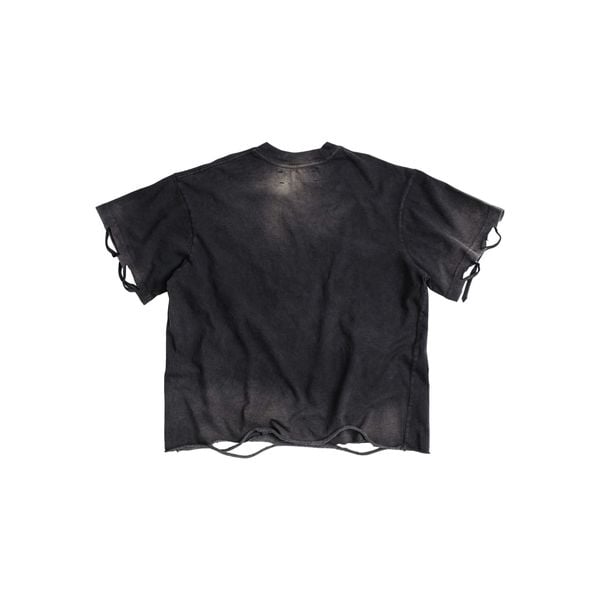 UPSIDE DOWN TEE / CHARCOAL 