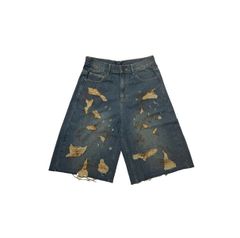 RIPPED SHORTS / DARK BLUE