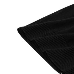 POLO KNIT TEE / BLACK