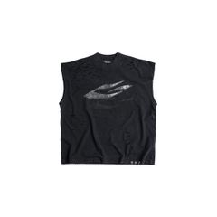 MARK SLEEVELESS TEE / BLACK