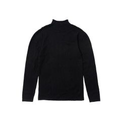 KNIT TURTLENECK SWEATER / BLACK