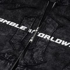 TRIBAL FULLZIP HOODIE / CHARCOAL