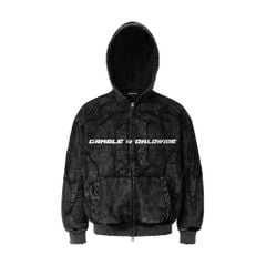 TRIBAL FULLZIP HOODIE / CHARCOAL