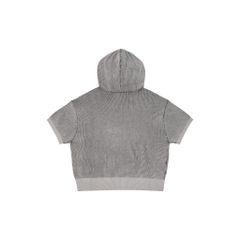HOODED KNIT TEE / FOG