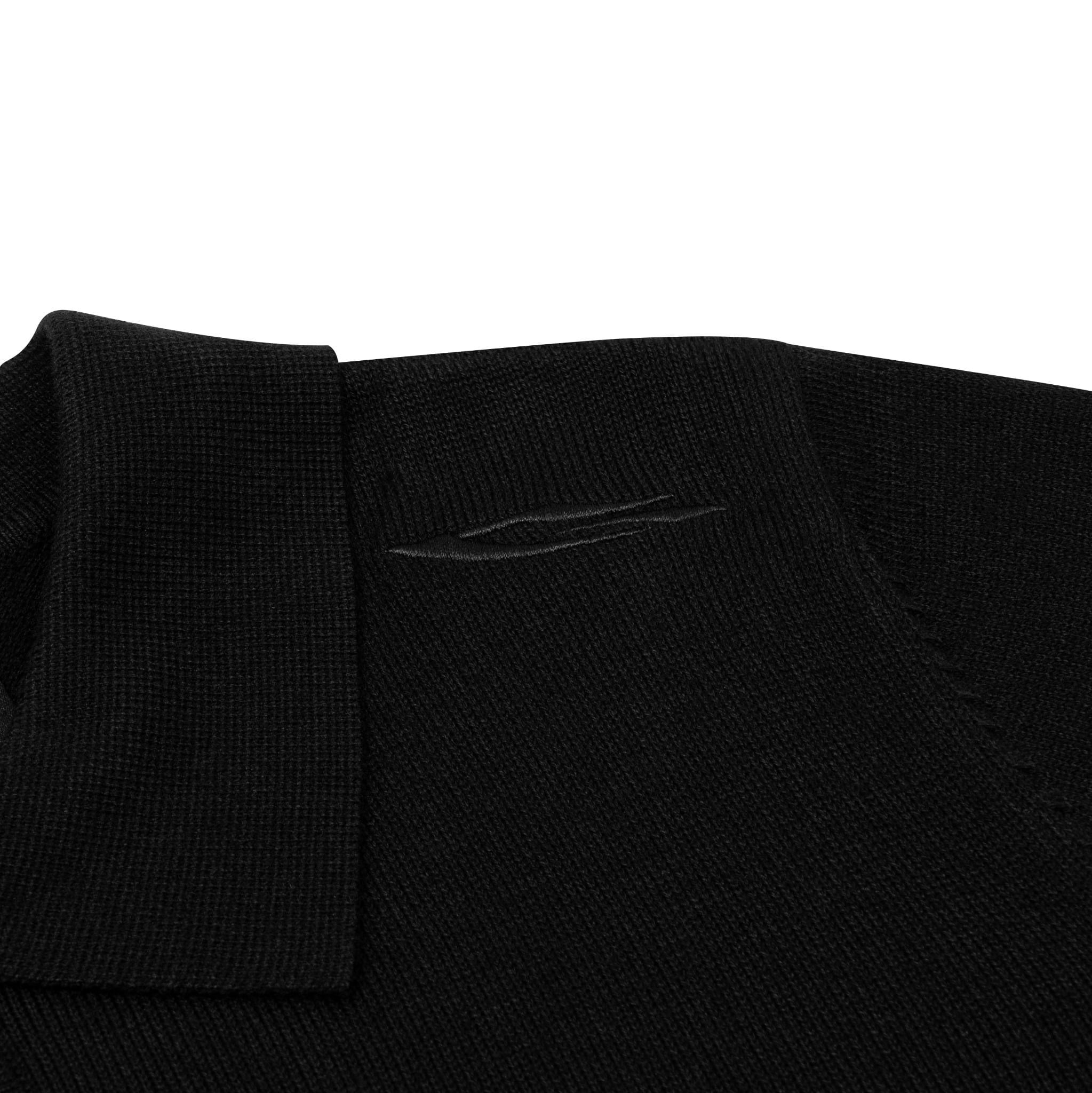 POLO KNIT TEE / BLACK