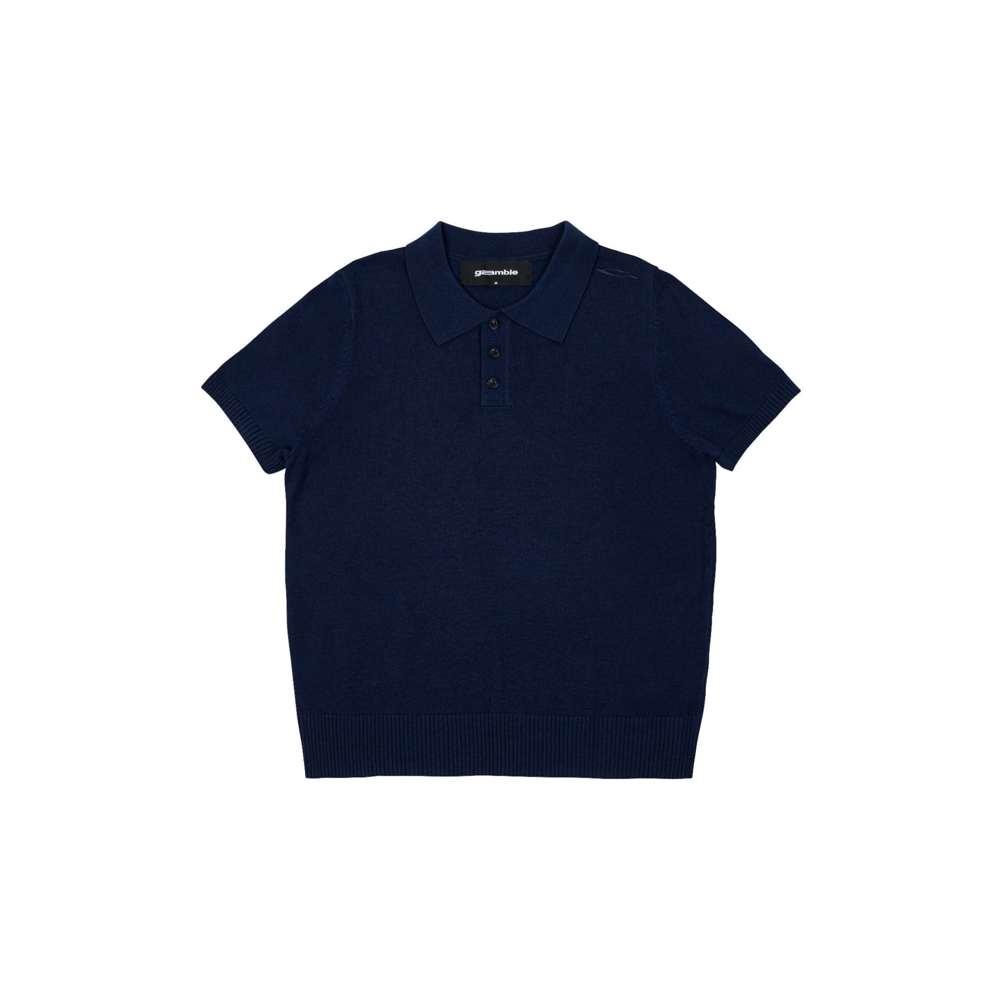 POLO KNIT TEE / NAVY