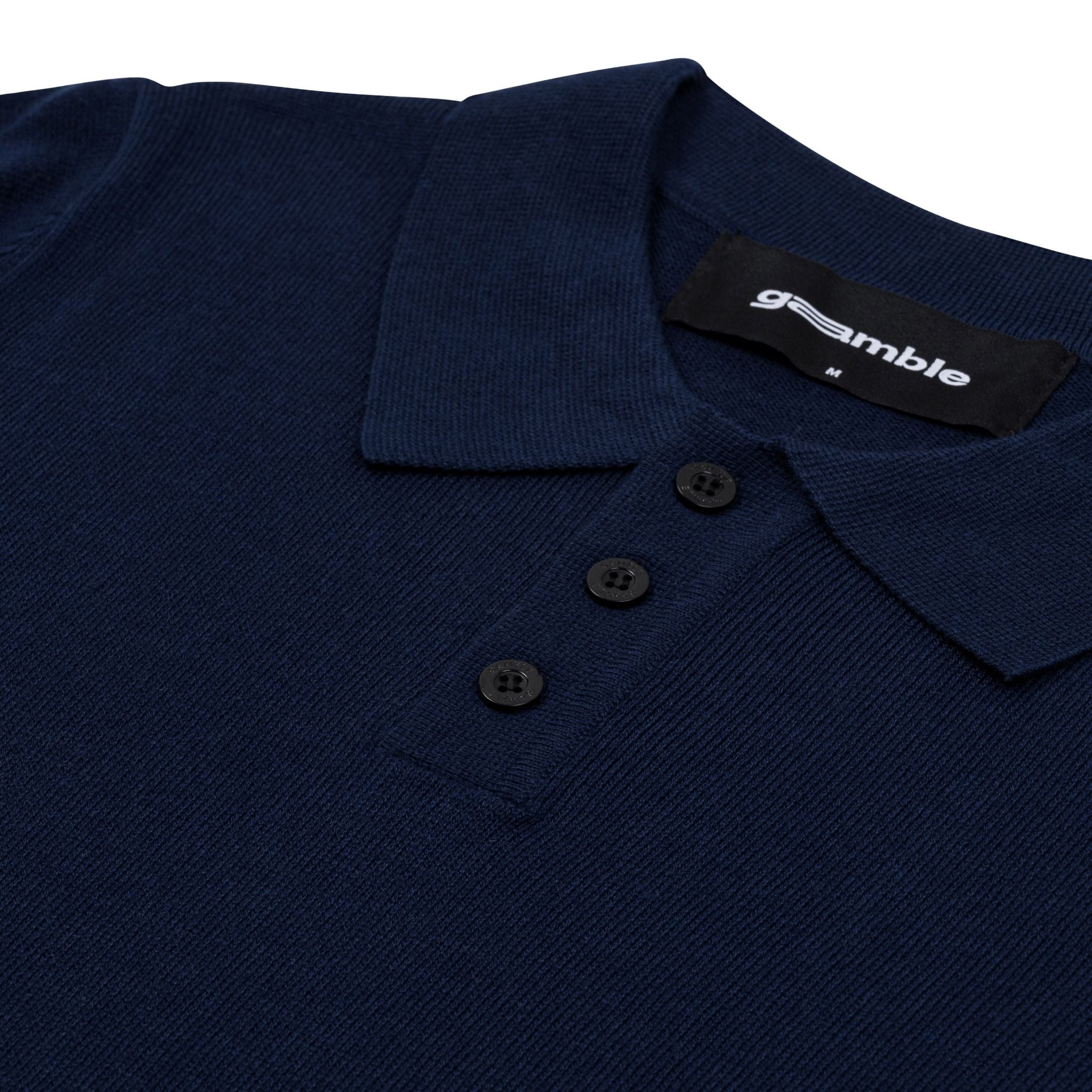 POLO KNIT TEE / NAVY