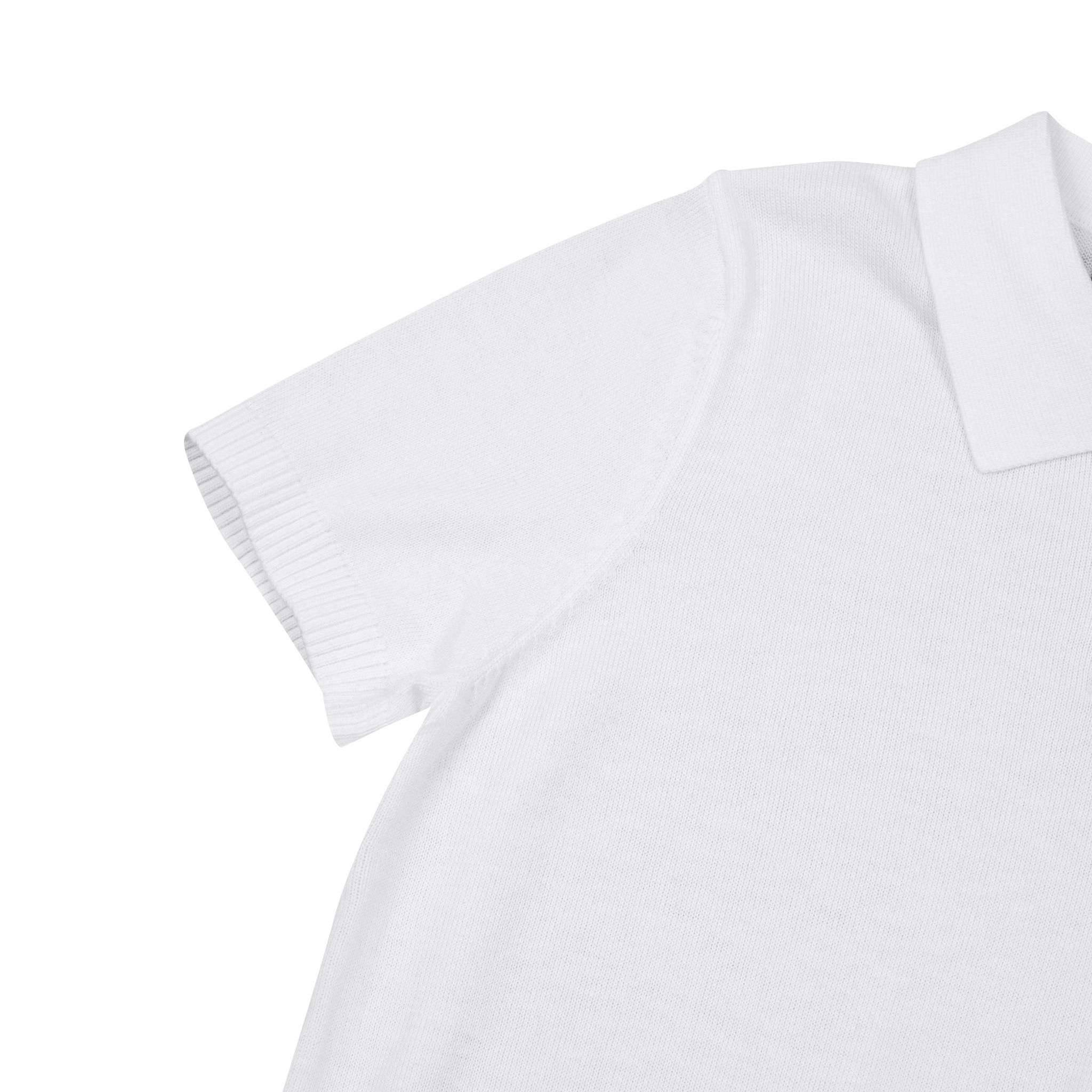 POLO KNIT TEE / WHITE