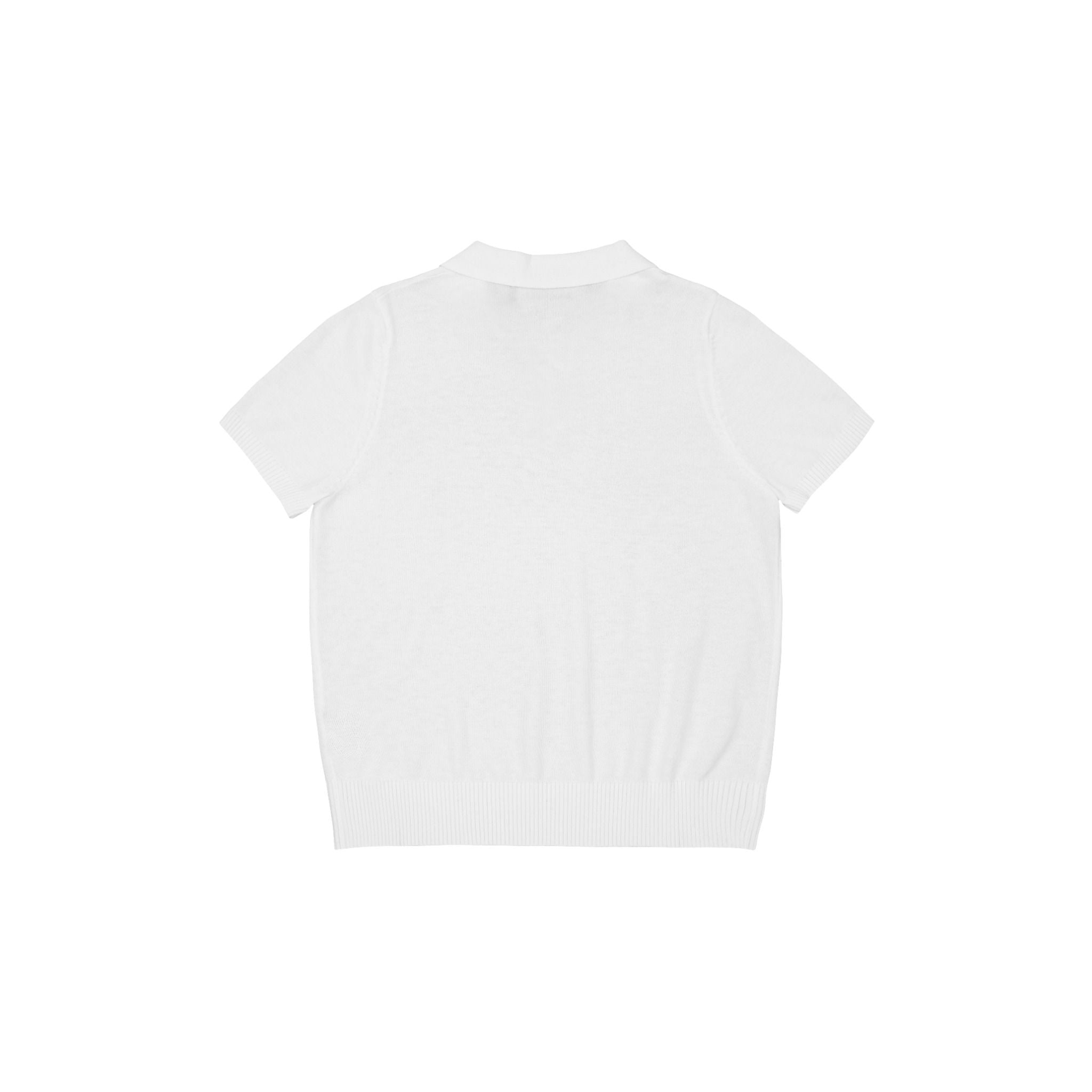 POLO KNIT TEE / WHITE