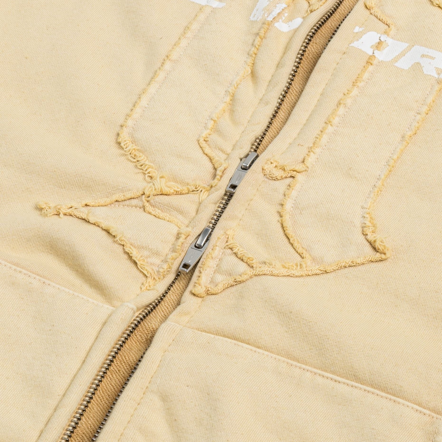TRIBAL FULLZIP HOODIE / BUTTER