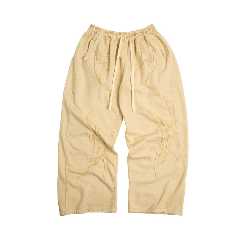 TRIBAL BAGGY JOGGER / BUTTER
