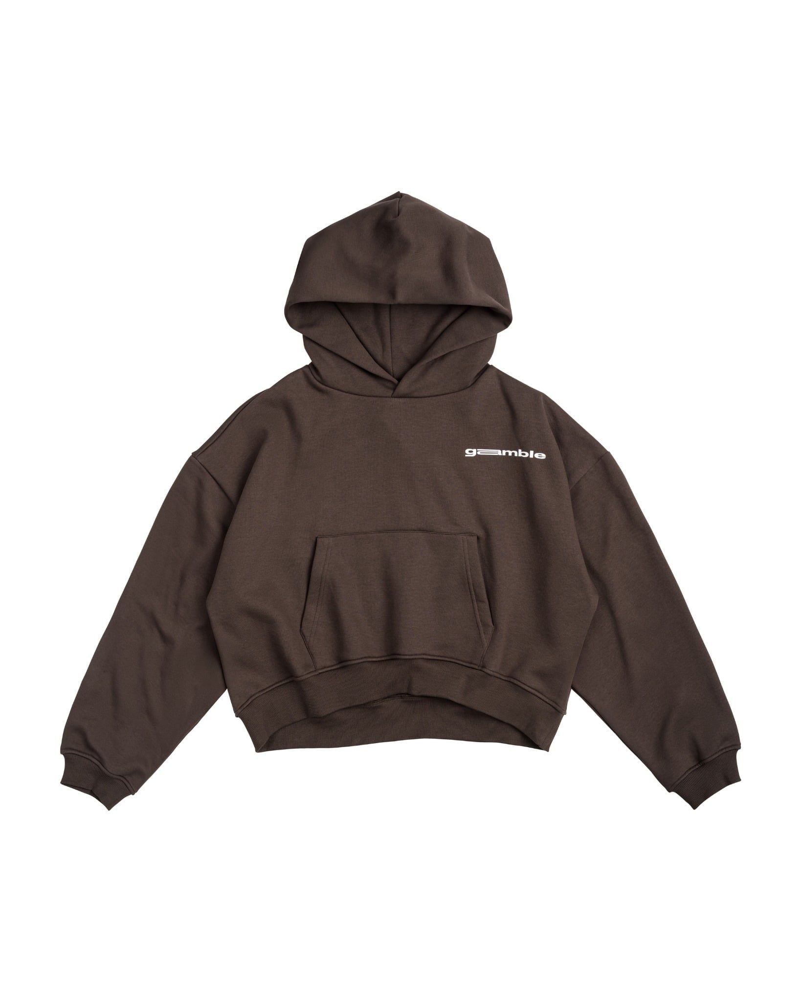 LOGO BOXY HOODIE / COFFEE