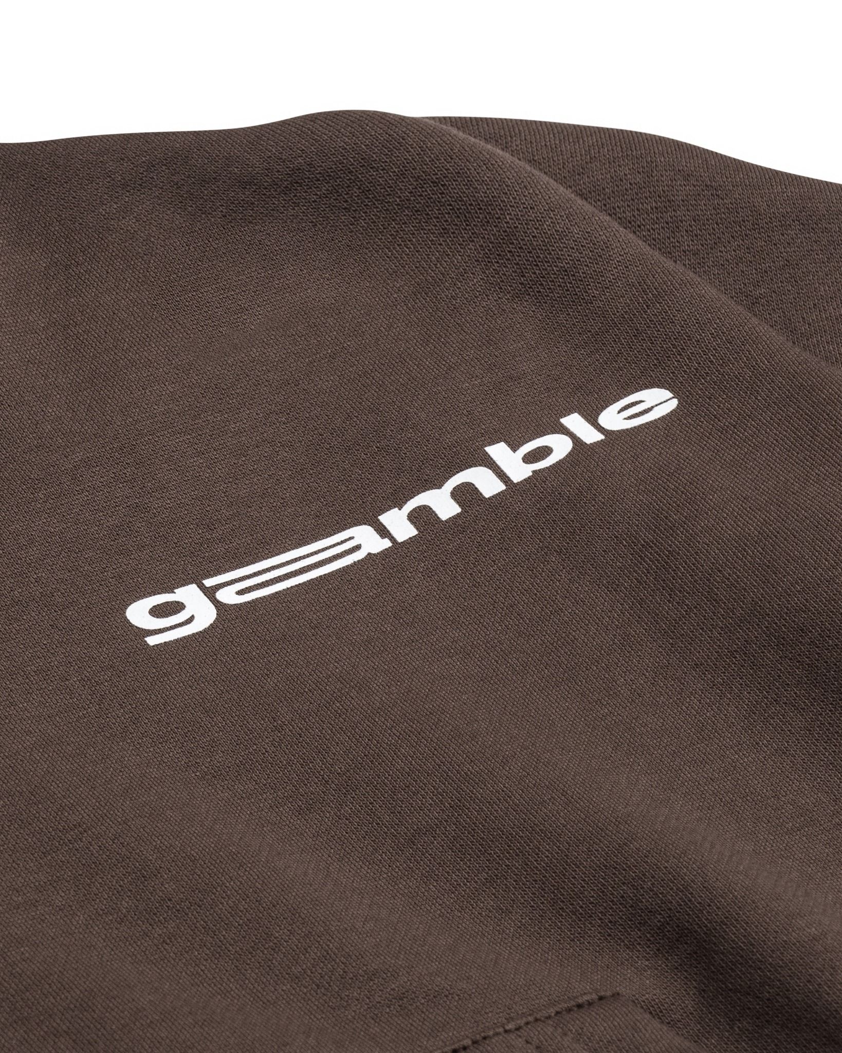 LOGO BOXY HOODIE / COFFEE