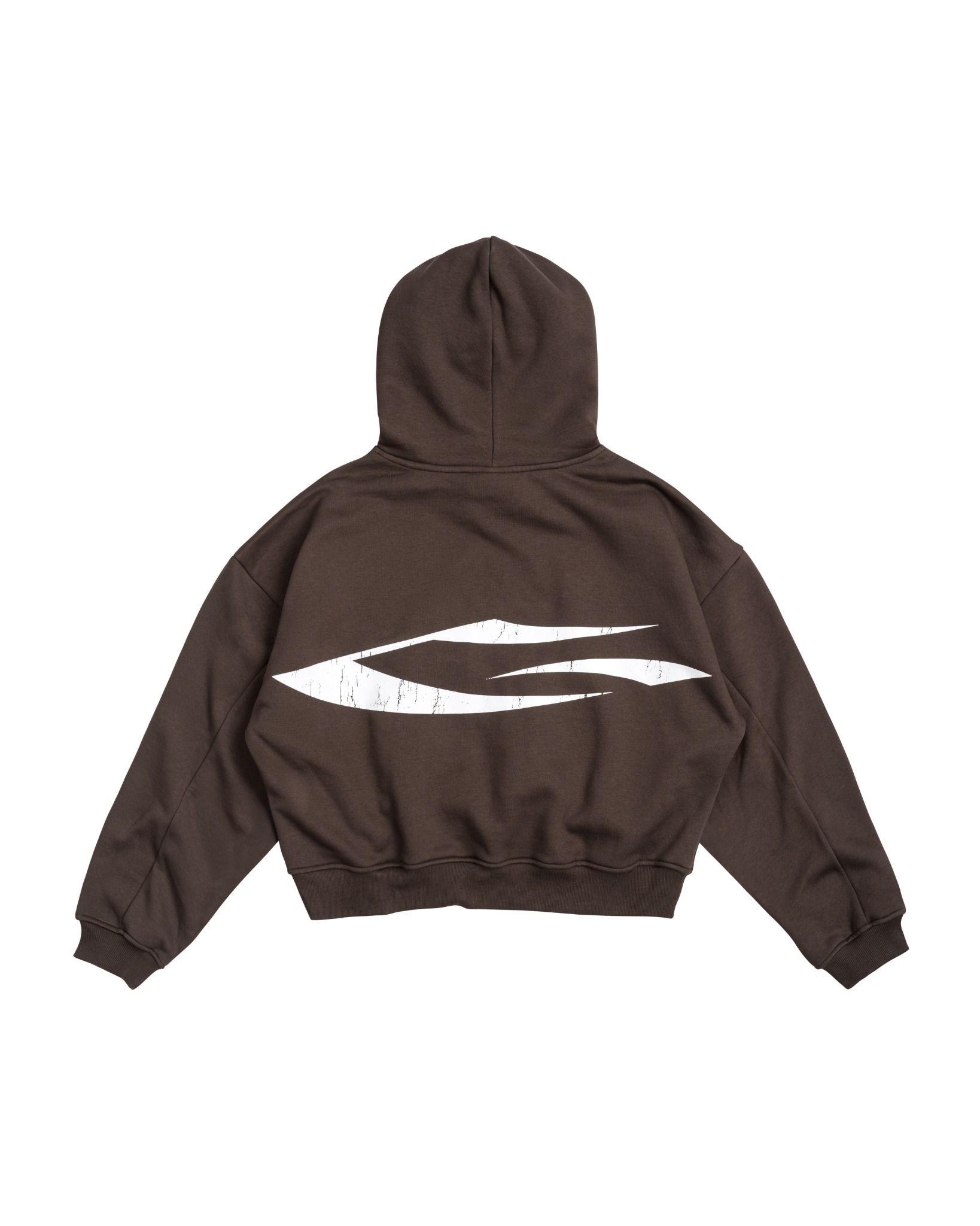 LOGO BOXY HOODIE / COFFEE