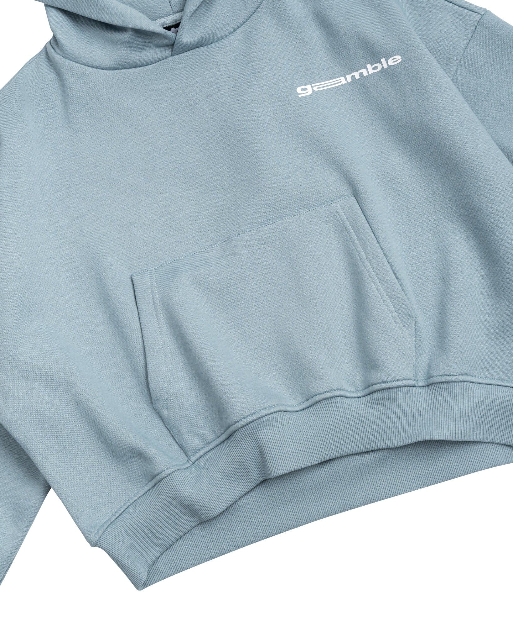 LOGO BOXY HOODIE / MIST