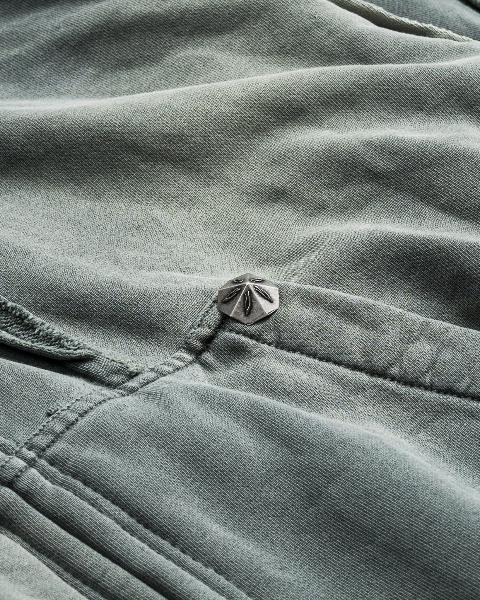 DOUBLE HOOD ZIP HOODIE / MOSS