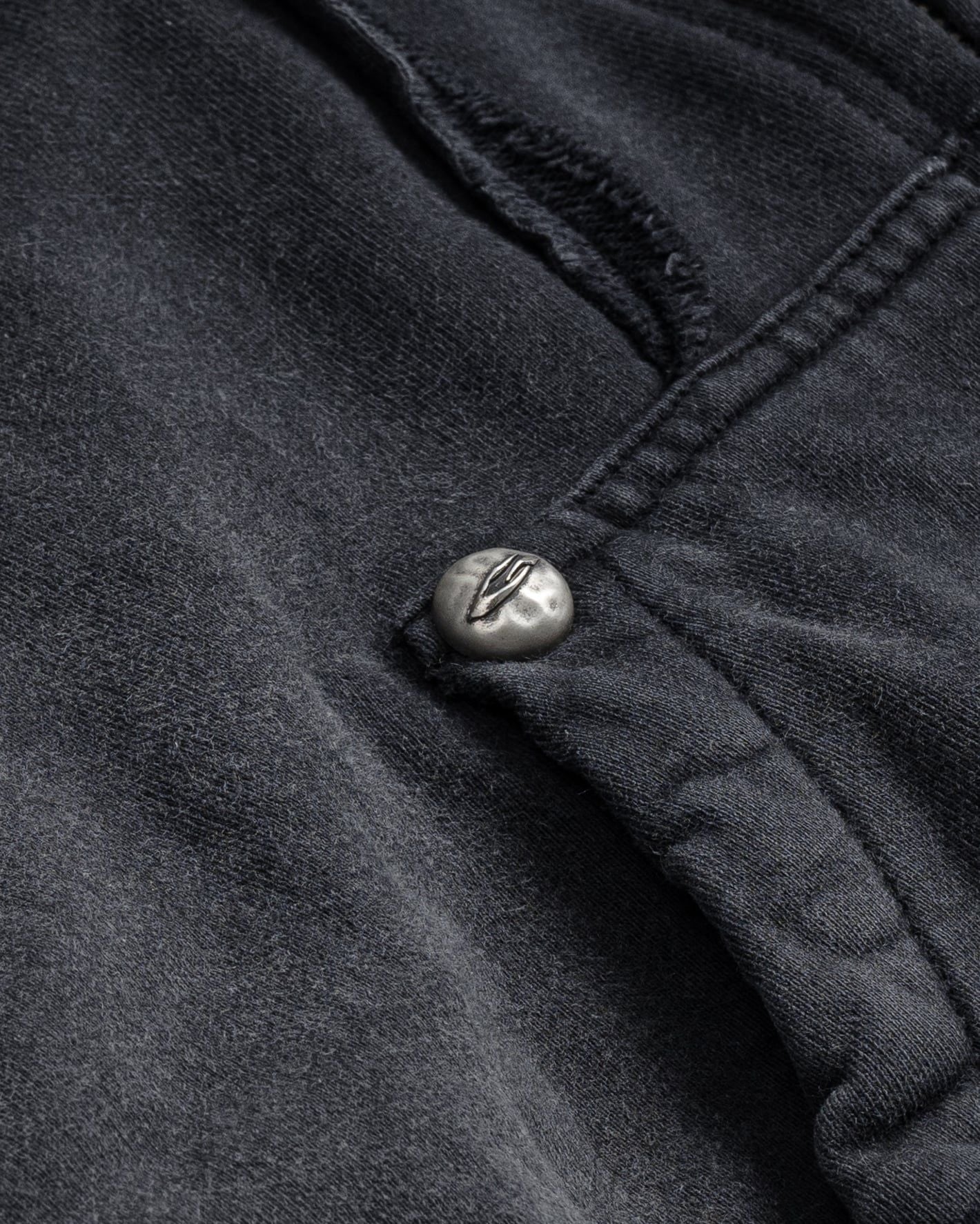 DOUBLE HOOD ZIP HOODIE / CHARCOAL