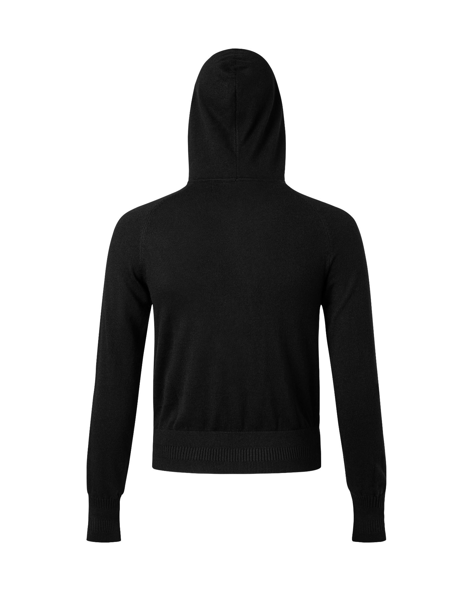 KNIT FULLZIP HOODIE / BLACK