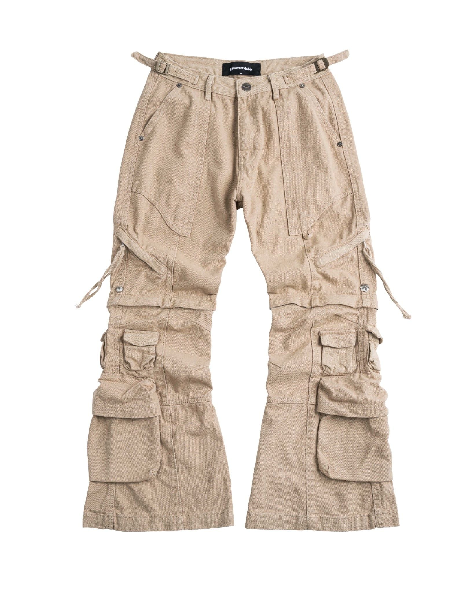 CARGO FLARED PANT / SAND