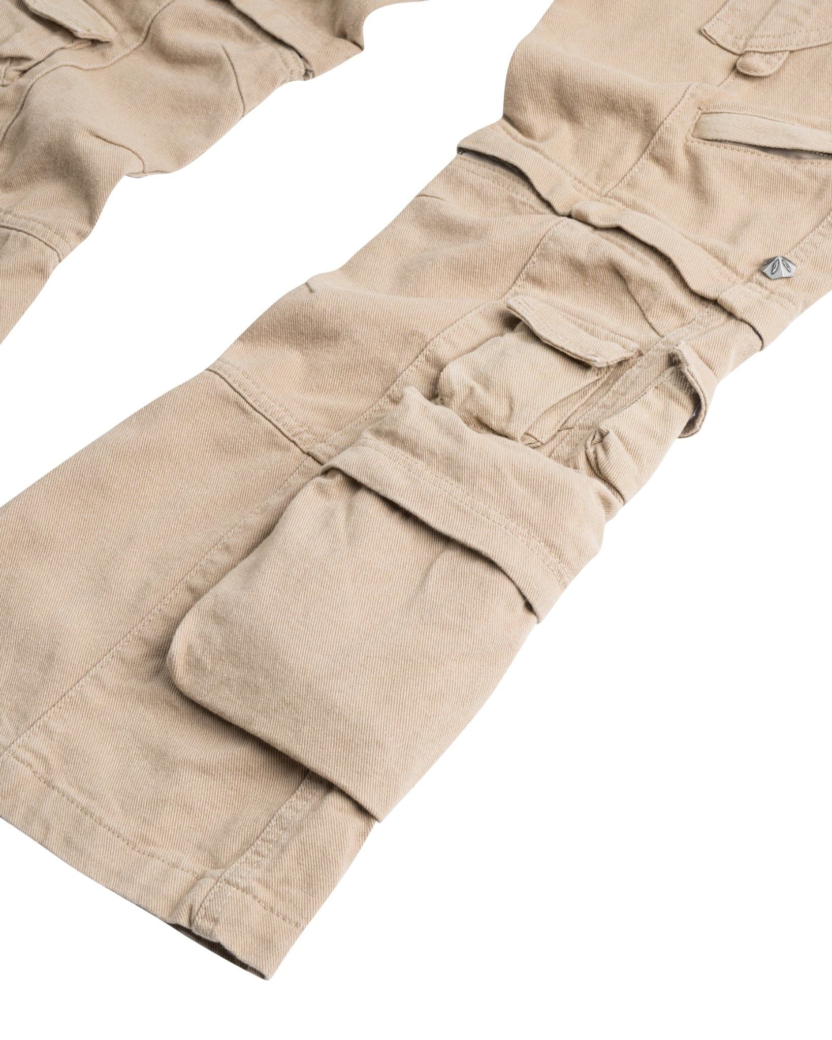 CARGO FLARED PANT / SAND