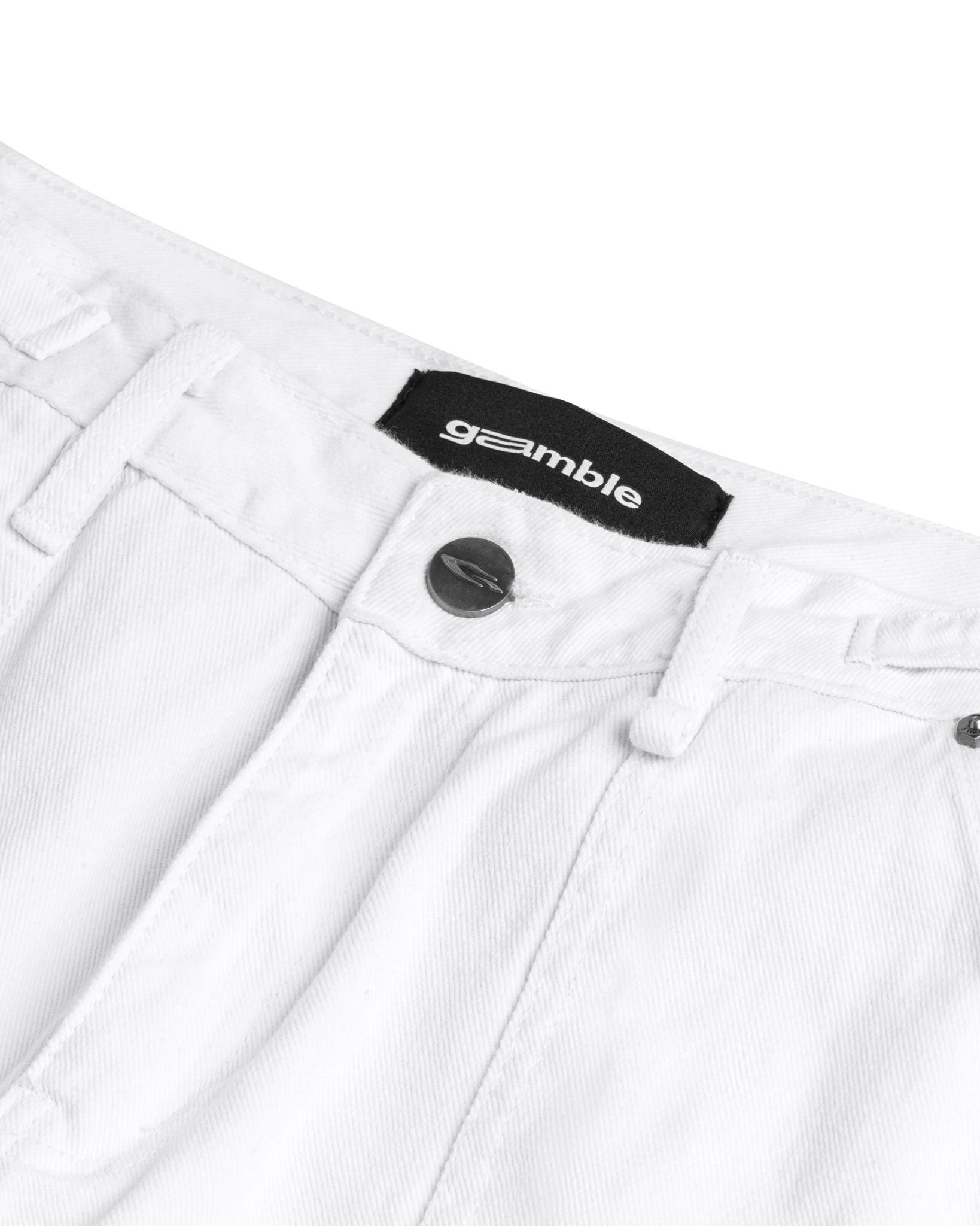 CARGO FLARED PANT / WHITE